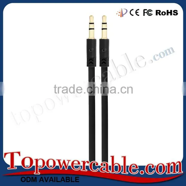 Factory Supply Creative With Carton Eyes Flat Tangle Free Aux Audio Shielded Cable Cords For Car For Samsung S7 photo-4