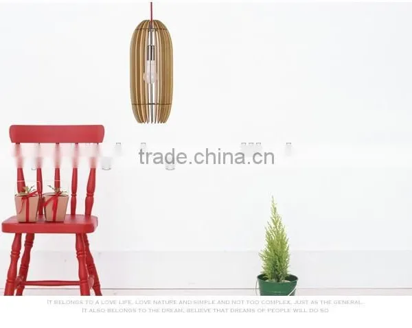 2016 New Products China Light Supplier Wholesale Cute Fancy Wood Pendant Light JK-8005B-18 LED Pendant Light photo-3