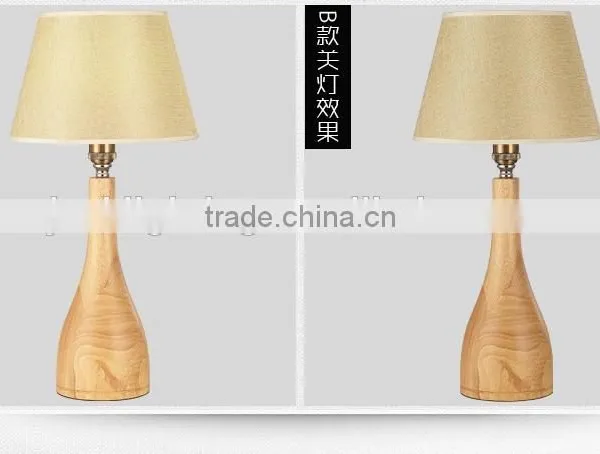 LED Wood Table Lamp LED Wood Table Light JK-879-02 Modern Lighting Decorative Wood Base Bulb Table Lamp photo-3