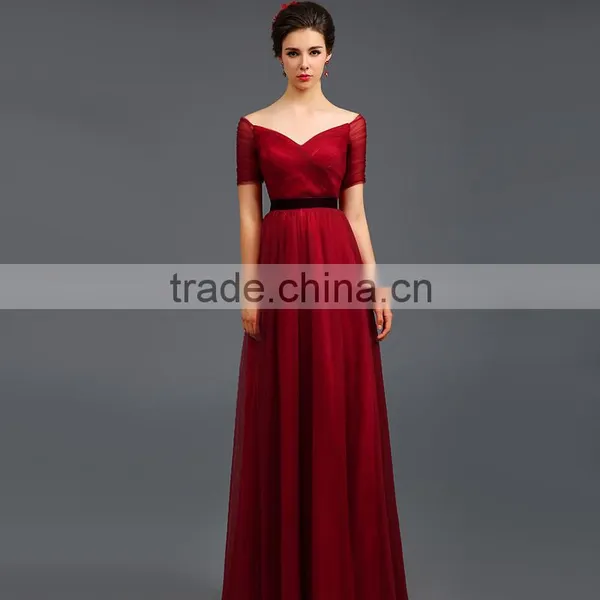 Women's Brides Maid Dress in Blue, Black, Maroon photo-2