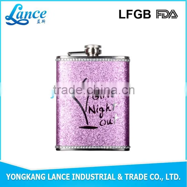 Customer Logo Printed Wholesale Bottle of Red Wine Hip Flask photo-3