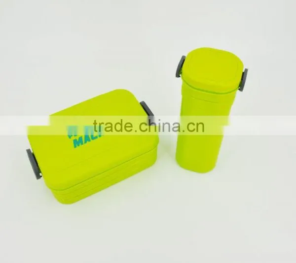 Wholesale Fashionable Plastic PP Promotional Bpa-free Bento Box & Cup Sets