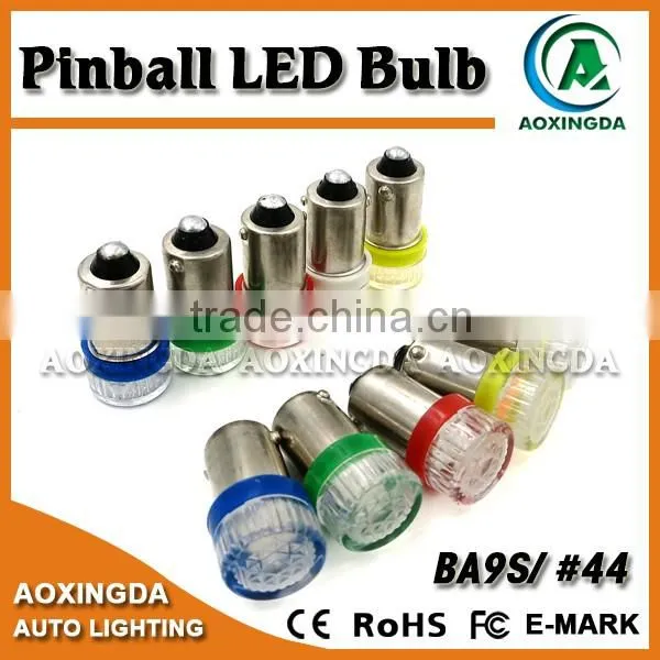 6.3 Volt BA9S #44 #47 Yellow Pinball LED With Lens photo-4