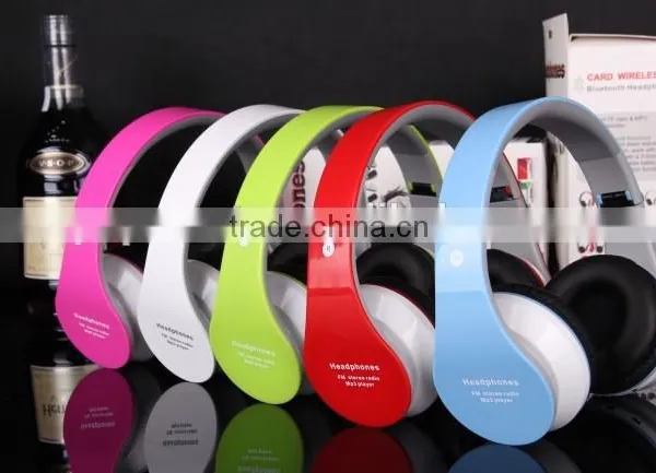 Folding Stereo Handfree Bluetooth Wireless MP3 Headphone Support TF Card and FM photo-6