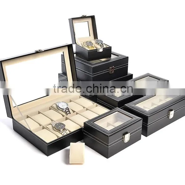 Wholesale Custom Stunning Wlegant 10 Slots Black Wooden Watch Boxes For Men. Quality Choice photo-6