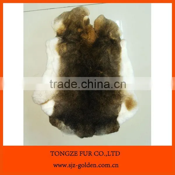 Natural Brown Color Rex Rabbit Fur Skin