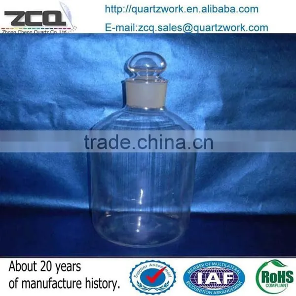 Polishing Kinds Shape Quartz Glass Lab Furnace With Glass Stopper photo-2