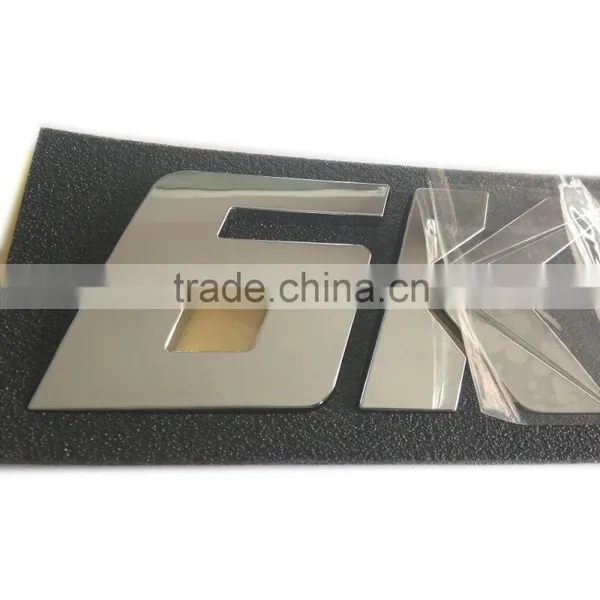 Decorative 3D Self-adhesive ABS Plastic Car Chrome Letters photo-3
