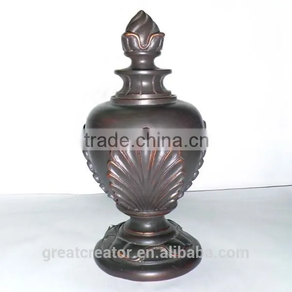 Decorative Victorial Gold Curtain Rod Finials Antique Drapery Hardware Supplies photo-4