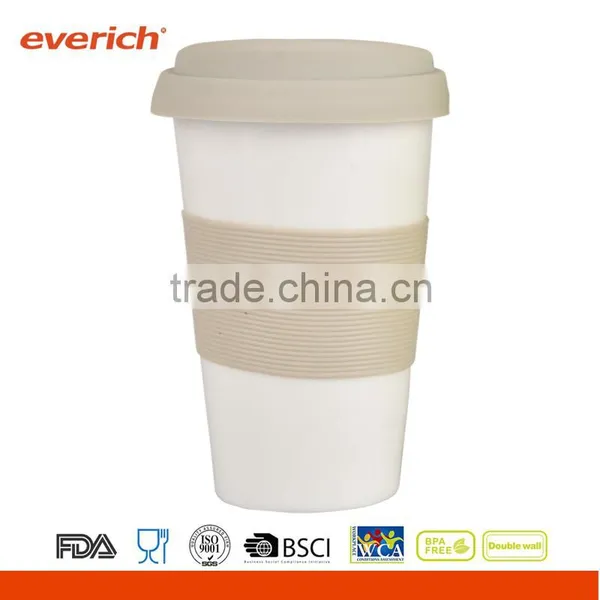 Everich Porcelain Cups & Ceramic Coffee Mug With Silicone Lid photo-4