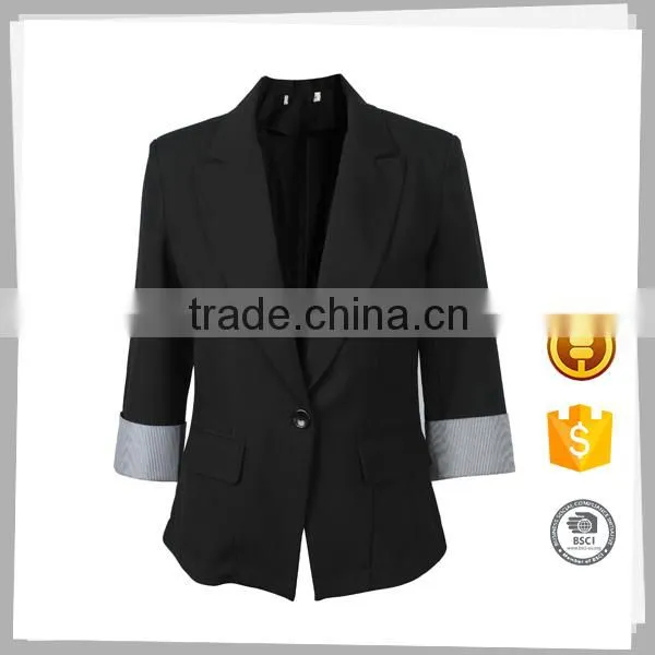 Clothes Supplier 2016 New Cheap Office Jacket for Women photo-3