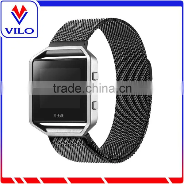 New Arrival Stainless Steel Milanese Magnetic Loop Watch Band for Fitbit Watch photo-2
