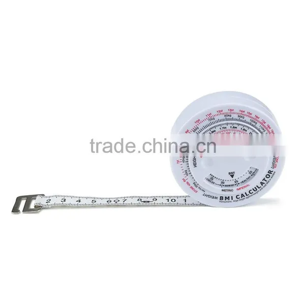 Round ABS Printing Case BMI Calculator Measuring Tape Meters Personalized Ribbon photo-3