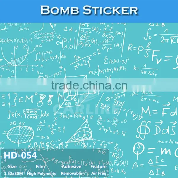 HD-050 Fast Delivery Body Design Graffiti Car Bomb Sticker Wrap Paper photo-2