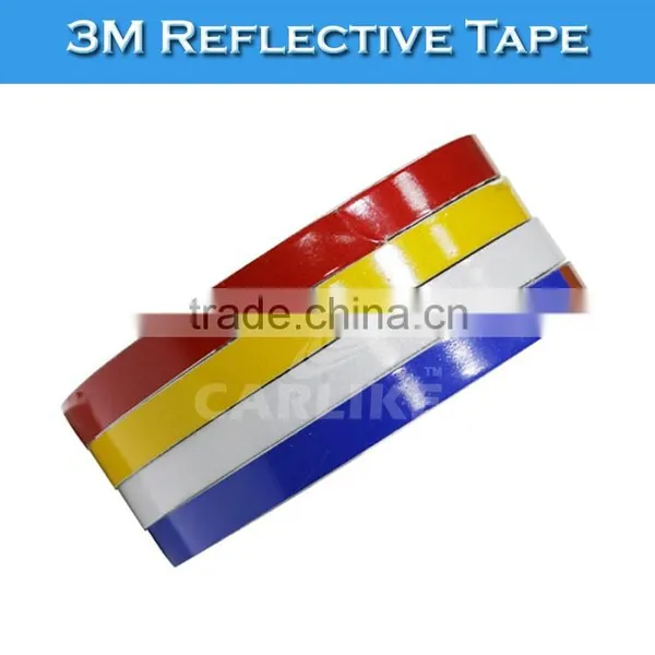 1.5CMx45.7M 3M Removable Vinyl Sticker Real 3M Reflective Car Sticker photo-2