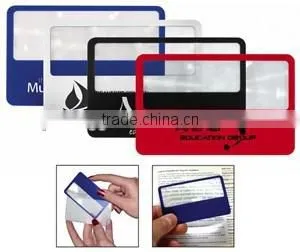 Promotion Wallet Magnifying Glass Credit Card Plastic PVC Fresnel Lens Magnifier