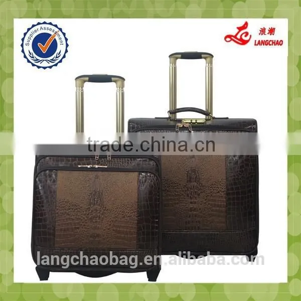 Business Type Light Weight High Quality Material Aluminum Push Trolley Popular Design Boarding Luggage Bag photo-4