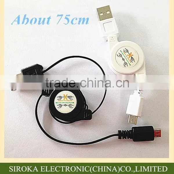 High Quality V8 Retractable Micro Usb Data Cable Sync Charging for Android Mobile Phone photo-2