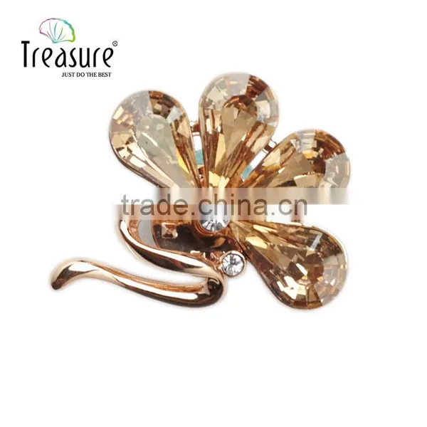 Gemstone Jewelry ga Color Flower Brooch Pin for Christmas Brooch Gift photo-6