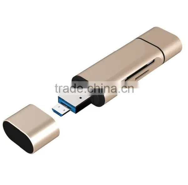 USB-C USB-A Micro USB 3 in 1 TF SD OTG Card Reader photo-6