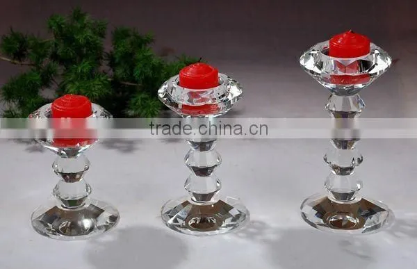 Decoration Crystal Candlesticks Tall Black Crystal Candlesticks photo-3