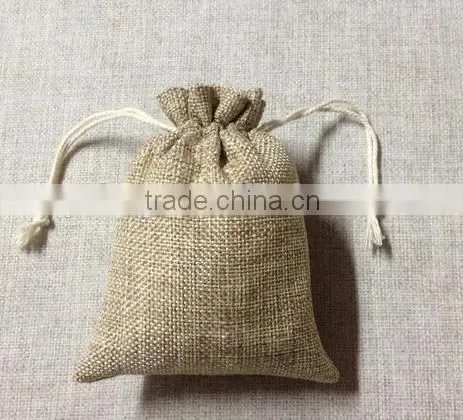 Factory Price Wholesale Gunny Cloth Drawstring Bag photo-2