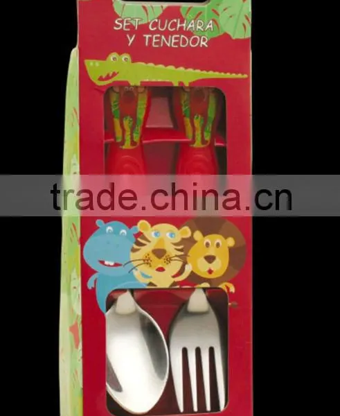 Stainless Steel 2pcs Spoon and Fork Cutlery Set