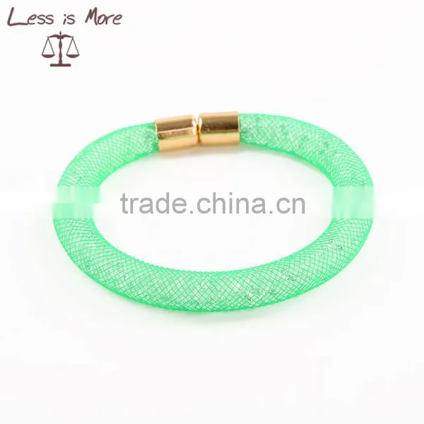 Colorful Magnetic Bracelet With cz Stone Inside photo-2