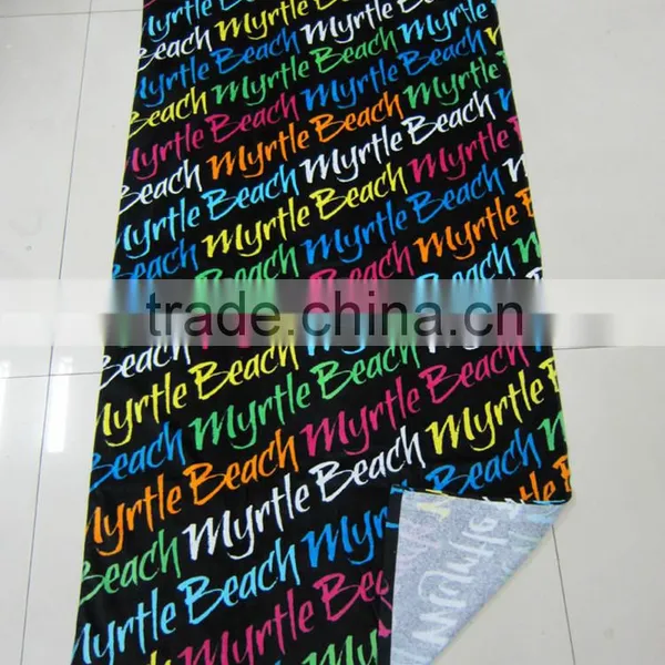 100% Cotton Customized New Fashion Letter Printed Beach Towel photo-2