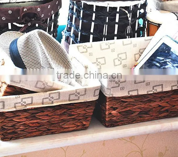 Hot Sale Papyri Woven Baskets New Design Detachable Cheap Handmade Storage Basket photo-6