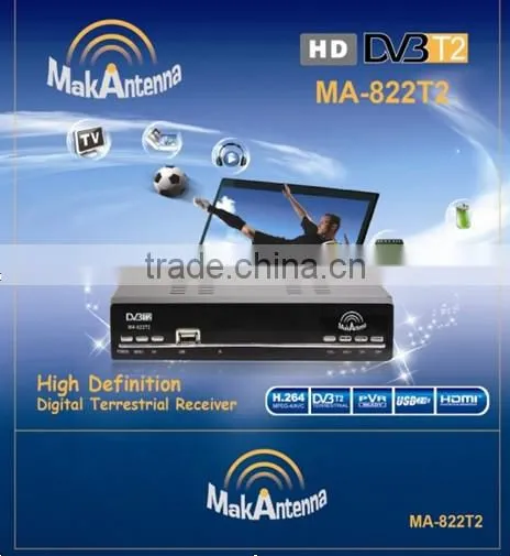 DVB-T2 Receiver 1080P Full HD DVB-T2 With MPEG4 H.264 PVR