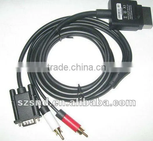 Hot Selling for XBOX360 Slim VGA HD AV Cable