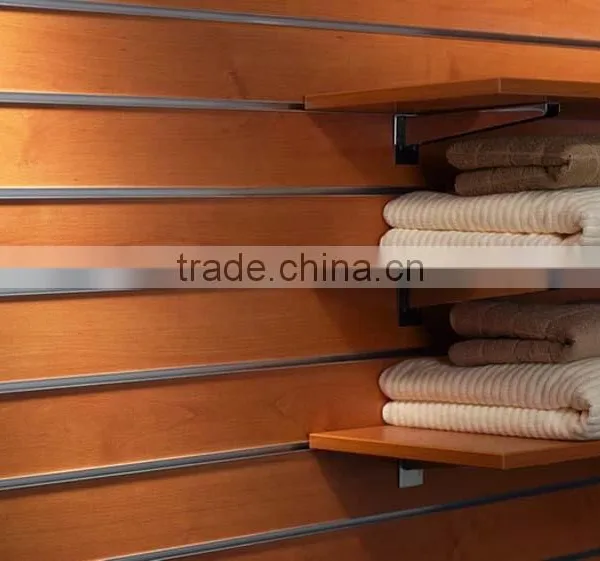 Beech Color Melamine Mdf Slatwall Panels photo-2