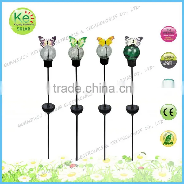 Ball With Jittery Butterfly Lawn Decoration Led Solar Lights