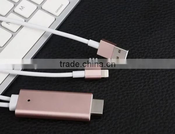 HDTV Cable 8 Pin to HDM I Cable Smart Phone to HDTV HDM I Cable Adapter Transfer Audio MHL Cable for Iphone to TV