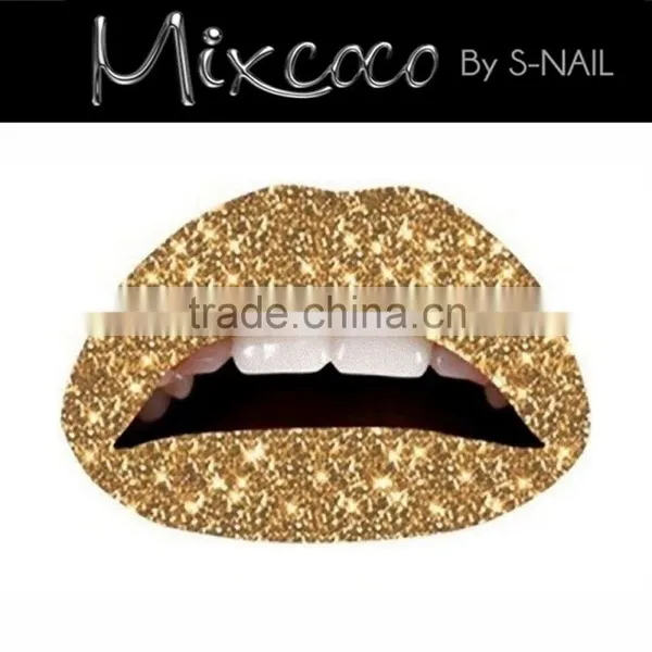 New Fashionable Sexy Lip Country Flag Temporary Tattoo Sticker for Girls
