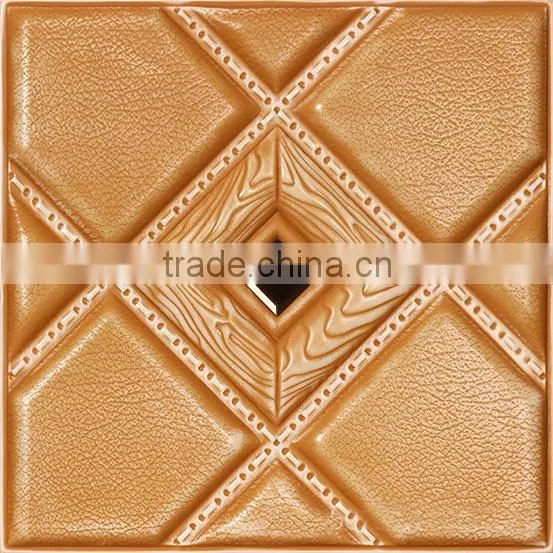 TV wall in the living room sofa stereo image background wall plaster Leather carving art European decorative materials soft pack