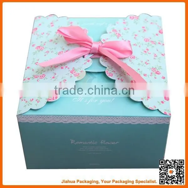 Beautiful Mini Foldable Paper Box With Ribbon Closure photo-2