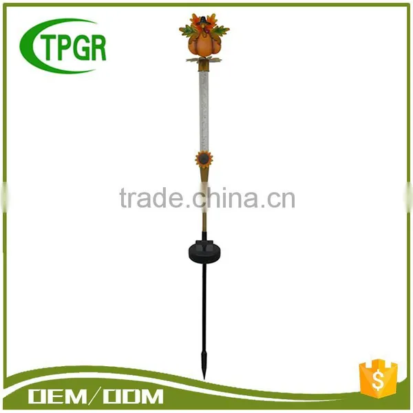 Outdoor Solar Fall Harvest Spot Street Light Lithium Battery Metal Garden Stake Wholesale Garden Solar Light