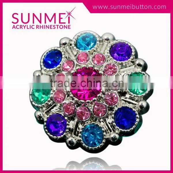 Wholesale Decorative Crystal Button Rhinestone Dress Embellishments photo-4