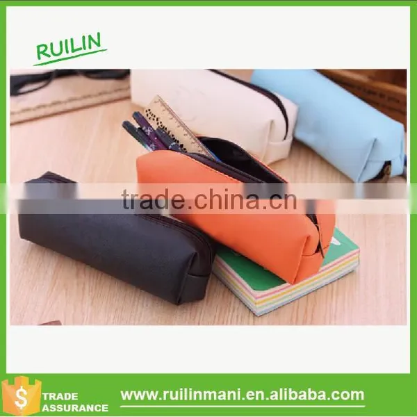 2016 Fashion Leisure pu Stationery Bag Pencil Case for Teenager photo-3