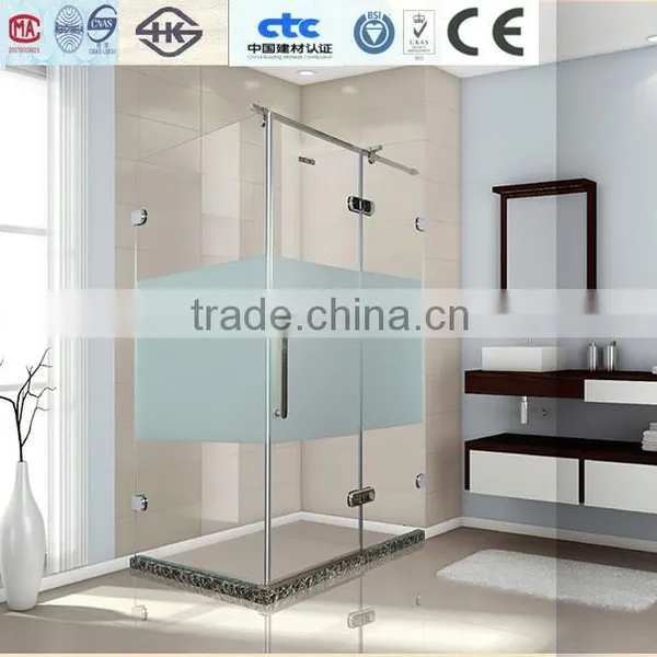 Stainless Steel Frame Shower Screen B801, With CE Approval