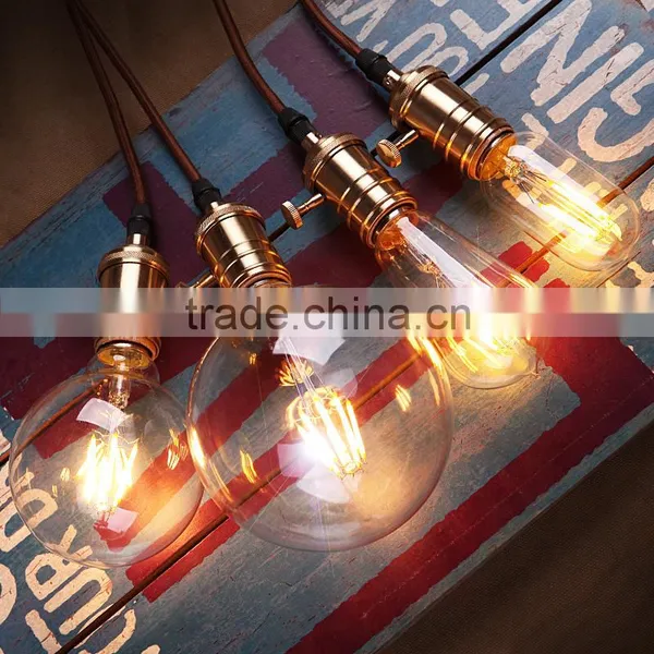 2W 4W Industrial Vintage Tubular T45 Edison LED Filament Bulb E27 220V Warm White photo-6