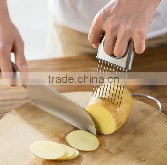 New Design Stainless Steel Onion Slicer Holder /onion Slicer /onion Cutter photo-3