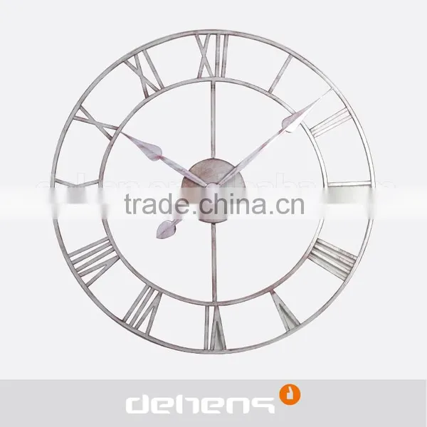 DEHENG European Large Iron Outdoor Wall Clock photo-2