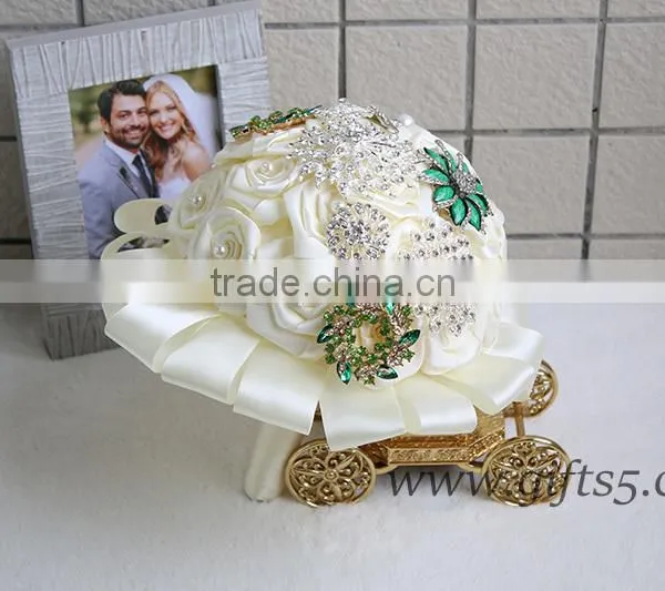 Elegant High End White Wedding Bouquets photo-2