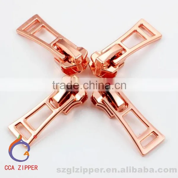 YKK OEM Metal Rose Gold Zip Zipper Sliders photo-3