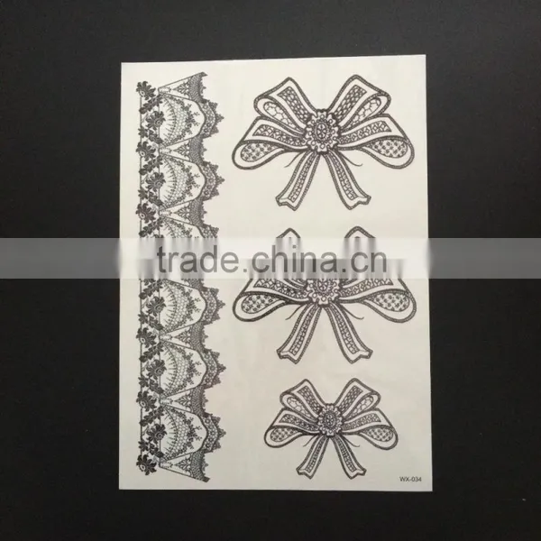 WX- 026 Pretty Female CMYK Tattoos/ Temporary Body Tattoo Sticker/ Custom Body Tattoo photo-3
