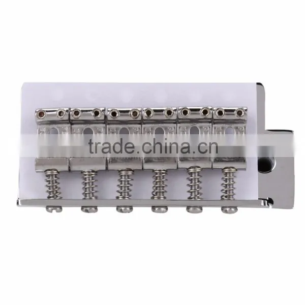 Acoustic Guitarra Guitar Parts 1 Set Chrome 6 Strings Bass Guitar Tremolo Bridge With Bar For Strat ARE4 photo-2