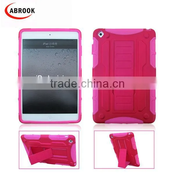 Newest Wholesale Price Hybrid Stand Combo Hard Belt Clip Case for Ipad Mini